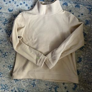 Dudley Stephens park slope turtleneck Natural Blush vello fleece. Size L
